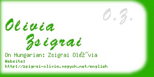 olivia zsigrai business card